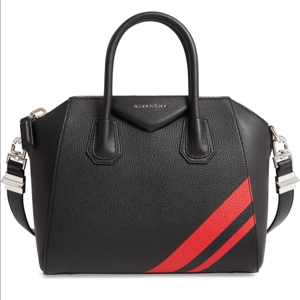 Brand new Small Antigona striped Learher satchel